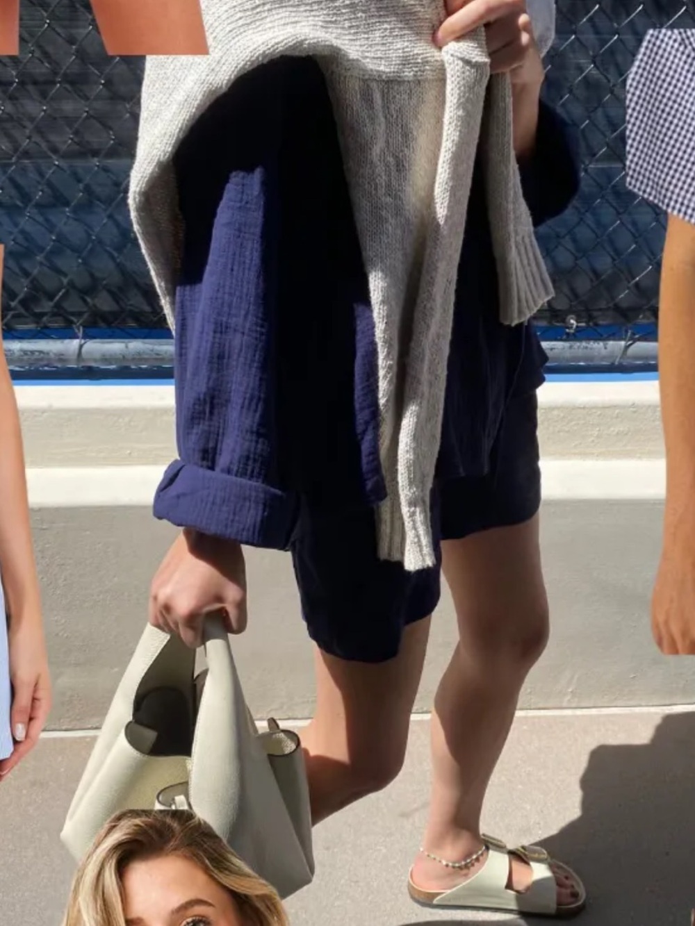 Navy Blue Shorts Set
